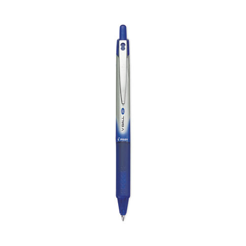 Vball Rt Liquid Ink Roller Ball Pen, Retractable, Fine 0.7 Mm, Blue Ink, Blue/white Barrel Vball Rt Liquid Ink Roller Ball Pen, Retractable, Fine 0.7 Mm, Blue Ink, Blue/white Barrel