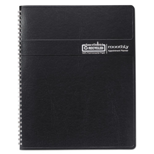14-month Recycled Ruled Monthly Planner, 11 X 8.5, Black Cover, 14-month: Dec 2025 To Jan 2027 14-month Recycled Ruled Monthly Planner, 11 X 8.5, Black Cover, 14-month: Dec 2025 To Jan 2027