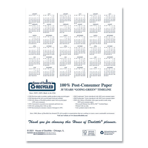 14-month Recycled Ruled Monthly Planner, 11 X 8.5, Blue Cover, 14-month (dec To Jan): 2022 To 2024 14-month Recycled Ruled Monthly Planner, 11 X 8.5, Blue Cover, 14-month (dec To Jan): 2022 To 2024