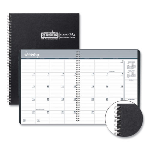 Monthly Hard Cover Planner, 11 X 8.5, Black Cover, 14-month (dec To Jan): 2022 To 2024 Monthly Hard Cover Planner, 11 X 8.5, Black Cover, 14-month (dec To Jan): 2022 To 2024