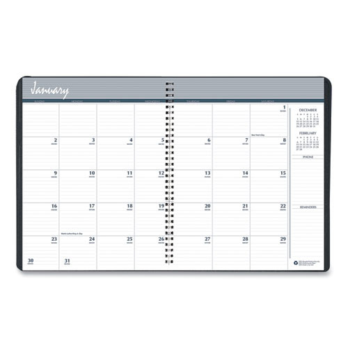 Monthly Hard Cover Planner, 11 X 8.5, Black Cover, 14-month (dec To Jan): 2022 To 2024 Monthly Hard Cover Planner, 11 X 8.5, Black Cover, 14-month (dec To Jan): 2022 To 2024