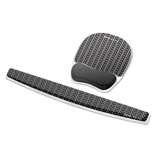 Photo Gel Keyboard Wrist Rest With Microban Protection, 18.5 X 2.31, Chevron Design Photo Gel Keyboard Wrist Rest With Microban Protection, 18.5 X 2.31, Chevron Design