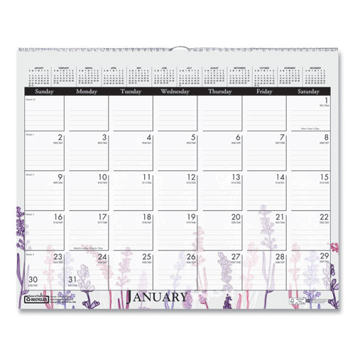 Recycled Wild Flower Wall Calendar, Wild Flowers Artwork, 15 X 12, White/multicolor Sheets, 12-month (jan To Dec): 2025 Recycled Wild Flower Wall Calendar, Wild Flowers Artwork, 15 X 12, White/multicolor Sheets, 12-month (jan To Dec): 2025