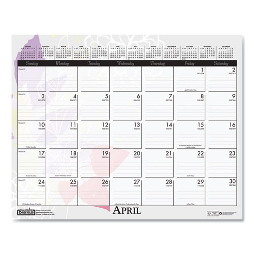 Recycled Wild Flower Wall Calendar, Wild Flowers Artwork, 15 X 12, White/multicolor Sheets, 12-month (jan To Dec): 2025 Recycled Wild Flower Wall Calendar, Wild Flowers Artwork, 15 X 12, White/multicolor Sheets, 12-month (jan To Dec): 2025