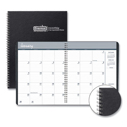 Monthly Hard Cover Two-year Planner, 11 X 8.5, Black Cover, 24-month: Jan 2025 To Dec 2026 Monthly Hard Cover Two-year Planner, 11 X 8.5, Black Cover, 24-month: Jan 2025 To Dec 2026