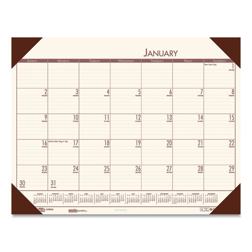 Ecotones Recycled Monthly Desk Pad Calendar, 22 X 17, Moonlight Cream Sheets, Brown Corners, 12-month (jan To Dec): 2026 Ecotones Recycled Monthly Desk Pad Calendar, 22 X 17, Moonlight Cream Sheets, Brown Corners, 12-month (jan To Dec): 2026