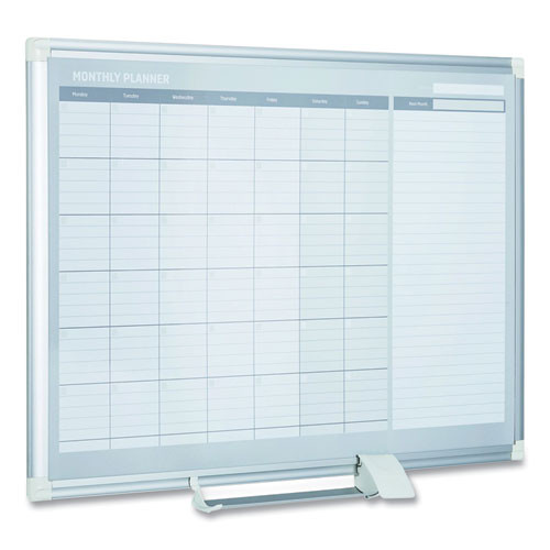 Magnetic Dry Erase Calendar Board, Monthly Planning/scheduling, 48" X 36", White Surface, Satin Aluminum Frame Magnetic Dry Erase Calendar Board, Monthly Planning/scheduling, 48" X 36", White Surface, Satin Aluminum Frame