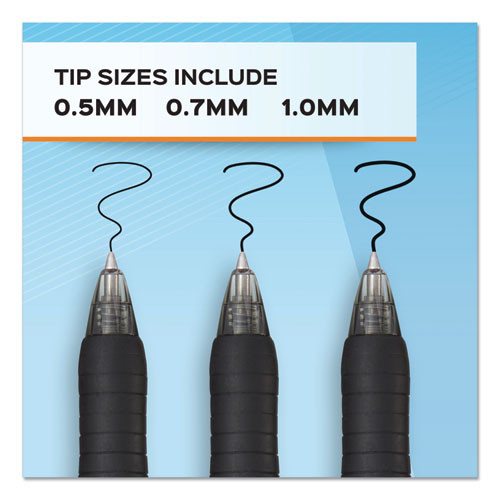 Profile Gel Pen, Retractable, Bold 1 Mm, Black Ink, Translucent Black Barrel, Dozen Profile Gel Pen, Retractable, Bold 1 Mm, Black Ink, Translucent Black Barrel, Dozen