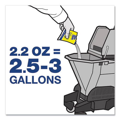 Bleach Floor Cleaner Packets, 2.2oz Packets, 45/carton Bleach Floor Cleaner Packets, 2.2oz Packets, 45/carton