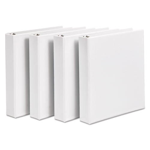Durable View Binder With Durahinge And Slant Rings, 3 Rings, 1.5" Capacity, 11 X 8.5, White, 4/pack Durable View Binder With Durahinge And Slant Rings, 3 Rings, 1.5" Capacity, 11 X 8.5, White, 4/pack
