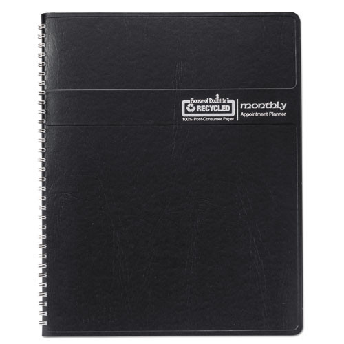Recycled Ruled Monthly Planner, 14-month Dec.-jan., 8.75 X 6.88, Black, 2021-2023 Recycled Ruled Monthly Planner, 14-month Dec.-jan., 8.75 X 6.88, Black, 2021-2023