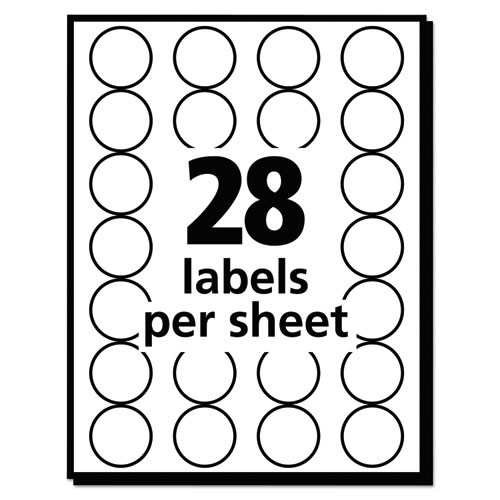 Handwrite Only Self-adhesive Removable Round Color-coding Labels, 0.75" Dia., Black, 28/sheet, 36 Sheets/pack, (5459) Handwrite Only Self-adhesive Removable Round Color-coding Labels, 0.75" Dia., Black, 28/sheet, 36 Sheets/pack, (5459)