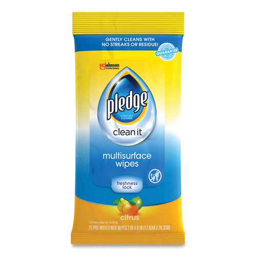 Multi-surface Cleaner Wet Wipes, Cloth, Fresh Citrus, 7 X 10, 25/pack, 12/carton Multi-surface Cleaner Wet Wipes, Cloth, Fresh Citrus, 7 X 10, 25/pack, 12/carton