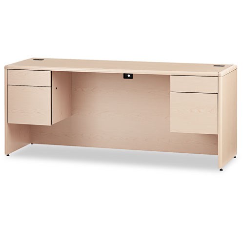 10700 Kneespace Credenza, 3/4 Height Pedestals, 72w X 24d X 29.5h, Cognac 10700 Kneespace Credenza, 3/4 Height Pedestals, 72w X 24d X 29.5h, Cognac