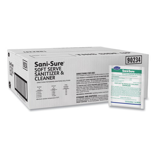 Sani Sure Soft Serve Sanitizer And Cleaner, Powder, 1 Oz Packet, 100/carton Sani Sure Soft Serve Sanitizer And Cleaner, Powder, 1 Oz Packet, 100/carton