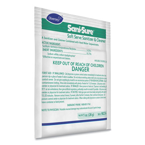 Sani Sure Soft Serve Sanitizer And Cleaner, Powder, 1 Oz Packet, 100/carton Sani Sure Soft Serve Sanitizer And Cleaner, Powder, 1 Oz Packet, 100/carton