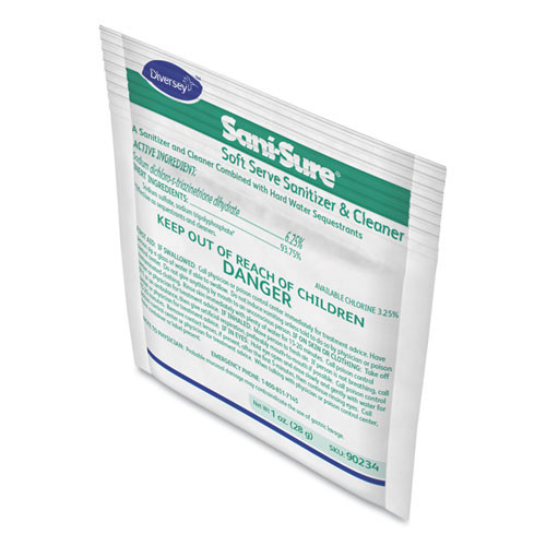 Sani Sure Soft Serve Sanitizer And Cleaner, Powder, 1 Oz Packet, 100/carton Sani Sure Soft Serve Sanitizer And Cleaner, Powder, 1 Oz Packet, 100/carton