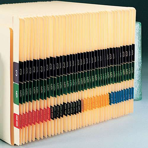 Numerical End Tab File Folder Labels, 7, 1.5 X 1.5, Gray, 250/roll Numerical End Tab File Folder Labels, 7, 1.5 X 1.5, Gray, 250/roll