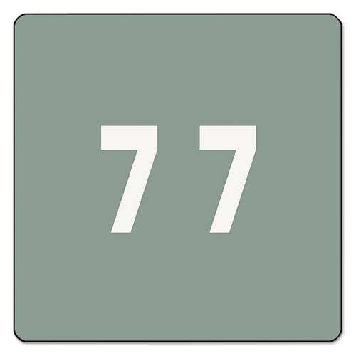Numerical End Tab File Folder Labels, 7, 1.5 X 1.5, Gray, 250/roll Numerical End Tab File Folder Labels, 7, 1.5 X 1.5, Gray, 250/roll