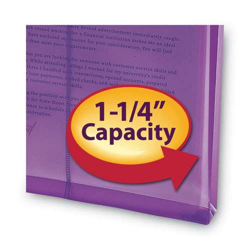 Poly String And Button Interoffice Envelopes, Top Load, String And Button Closure, 9.75 X 11.63, Transparent Purple, 5/pack Poly String And Button Interoffice Envelopes, Top Load, String And Button Closure, 9.75 X 11.63, Transparent Purple, 5/pack