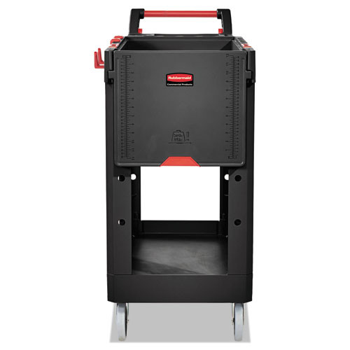 Heavy Duty Adaptable Utility Cart, 2 Shelves, 17.8w X 46.2d X 36h, Black Heavy Duty Adaptable Utility Cart, 2 Shelves, 17.8w X 46.2d X 36h, Black