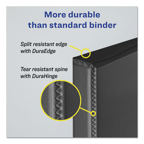 Durable View Binder With Durahinge And Slant Rings, 3 Rings, 2" Capacity, 11 X 8.5, Blue Durable View Binder With Durahinge And Slant Rings, 3 Rings, 2" Capacity, 11 X 8.5, Blue