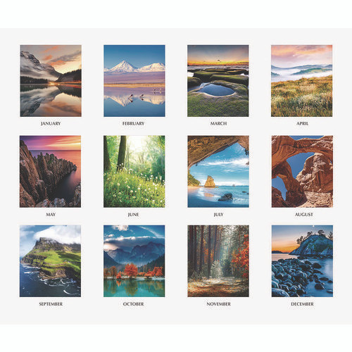 Earthscapes Scenic Desk Pad Calendar, Scenic Photos, 22 X 17, White Sheets, Black Binding/corners,12-month (jan-dec): 2026 Earthscapes Scenic Desk Pad Calendar, Scenic Photos, 22 X 17, White Sheets, Black Binding/corners,12-month (jan-dec): 2026
