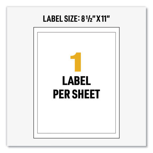 Ultraduty Ghs Chemical Waterproof And Uv Resistant Labels, 8.5 X 11, White, 50/box Ultraduty Ghs Chemical Waterproof And Uv Resistant Labels, 8.5 X 11, White, 50/box