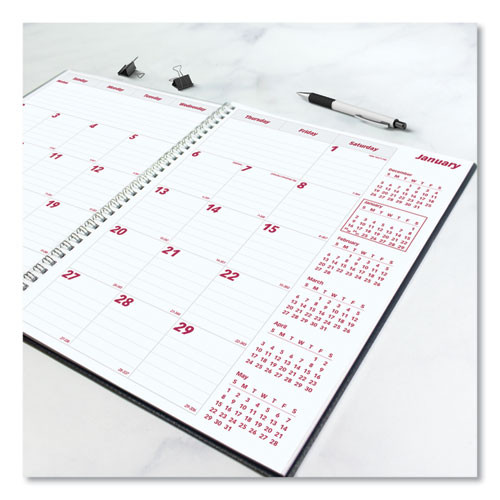 Duraflex 14-month Planner, 11 X 8.5, Black Cover, 14-month: Dec 2025 To Jan 2027 Duraflex 14-month Planner, 11 X 8.5, Black Cover, 14-month: Dec 2025 To Jan 2027