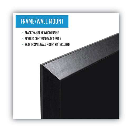 Kamashi Chalk Board, 36 X 24, Black Frame