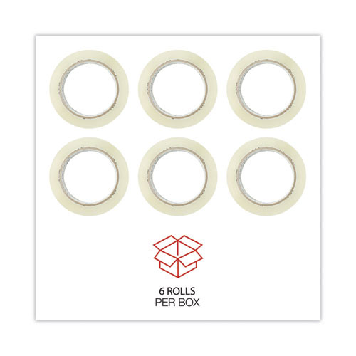 Heavy-duty Acrylic Box Sealing Tape, 3" Core, 1.88" X 54.6 Yds, Clear, 6/pack