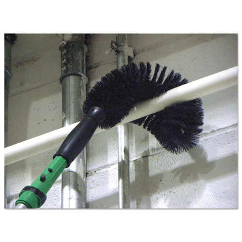 Starduster Pipe Brush, Green Polypropylene Bristles, 7.5" Brush, 6" Black Plastic Handle Starduster Pipe Brush, Green Polypropylene Bristles, 7.5" Brush, 6" Black Plastic Handle