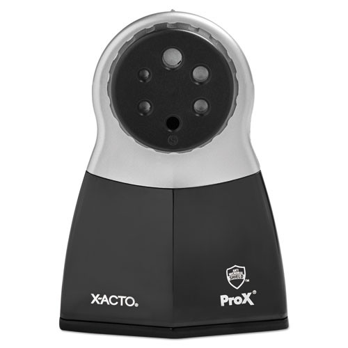 Prox Classroom Electric Pencil Sharpener, Ac-powered, 5.75" X 10.5" X 7.5", Silver/black Prox Classroom Electric Pencil Sharpener, Ac-powered, 5.75" X 10.5" X 7.5", Silver/black