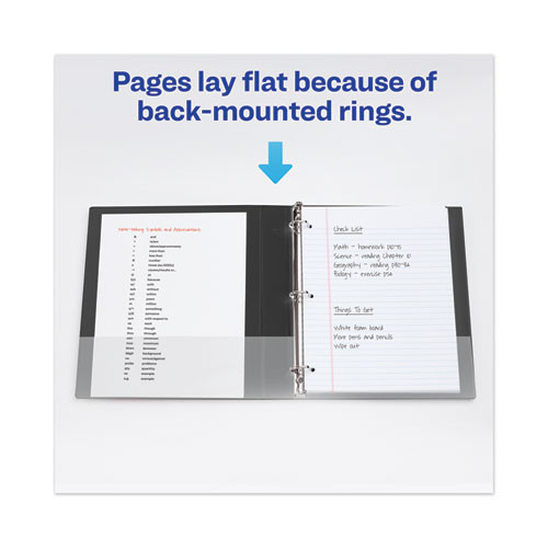 Heavy-duty View Binder With Durahinge And One Touch Ezd Rings, 3 Rings, 1" Capacity, 11 X 8.5, Black Heavy-duty View Binder With Durahinge And One Touch Ezd Rings, 3 Rings, 1" Capacity, 11 X 8.5, Black