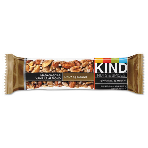 Nuts And Spices Bar, Madagascar Vanilla Almond, 1.4 Oz, 12/box Nuts And Spices Bar, Madagascar Vanilla Almond, 1.4 Oz, 12/box
