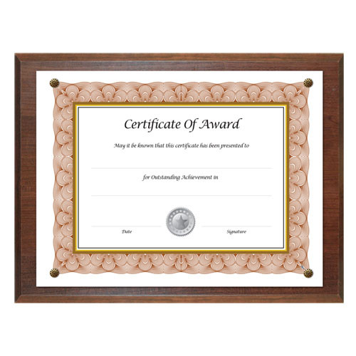 Award-a-plaque Document Holder, Acrylic/plastic, 10-1/2 X 13, Black Award-a-plaque Document Holder, Acrylic/plastic, 10-1/2 X 13, Black