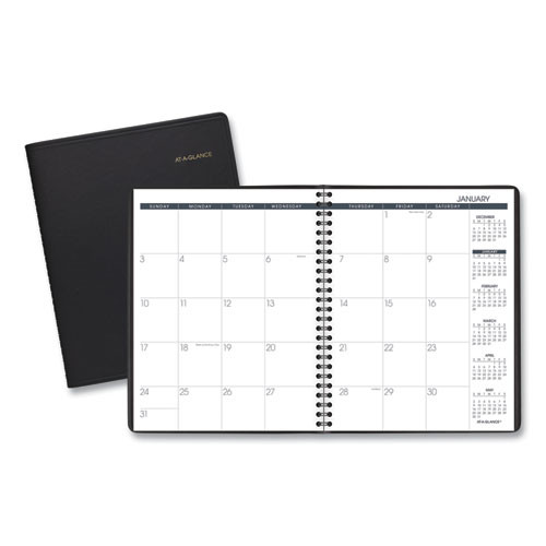 Monthly Planner, 8.75 X 7, Black Cover, 12-month (jan To Dec): 2025 Monthly Planner, 8.75 X 7, Black Cover, 12-month (jan To Dec): 2025