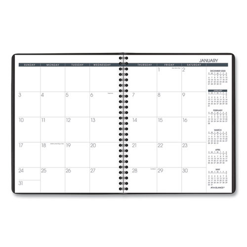 Monthly Planner, 8.75 X 7, Black Cover, 12-month (jan To Dec): 2025 Monthly Planner, 8.75 X 7, Black Cover, 12-month (jan To Dec): 2025