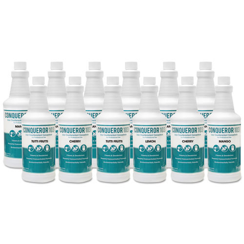 Conqueror 103 Odor Counteractant Concentrate, Lemon, 32 Oz Bottle, 12/carton Conqueror 103 Odor Counteractant Concentrate, Lemon, 32 Oz Bottle, 12/carton