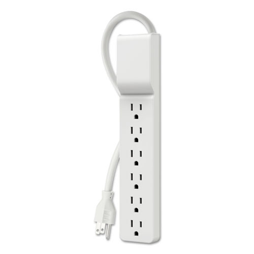 Home/office Surge Protector, 6 Outlets, 10 Ft Cord, 720 Joules, White