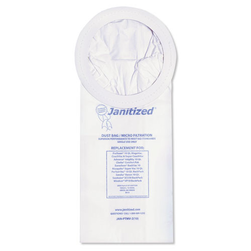 Vacuum Filter Bags Designed To Fit Proteam 10 Qt. Super Coach/megavac, 100/ct Vacuum Filter Bags Designed To Fit Proteam 10 Qt. Super Coach/megavac, 100/ct