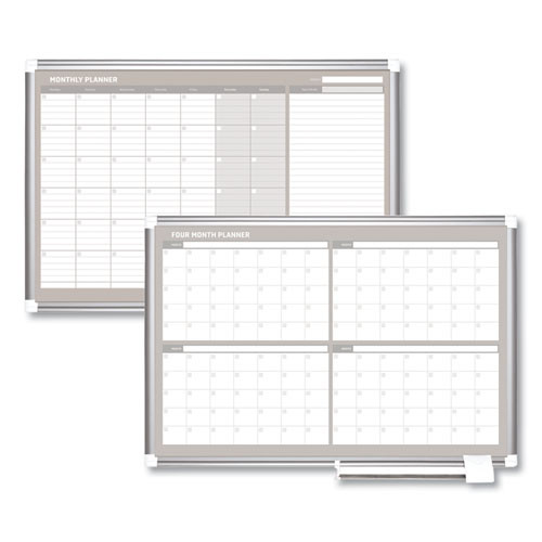 Magnetic Dry Erase Calendar Board, Weekly Planning/scheduling, 36" X 24", White Surface, Satin Aluminum Frame Magnetic Dry Erase Calendar Board, Weekly Planning/scheduling, 36" X 24", White Surface, Satin Aluminum Frame