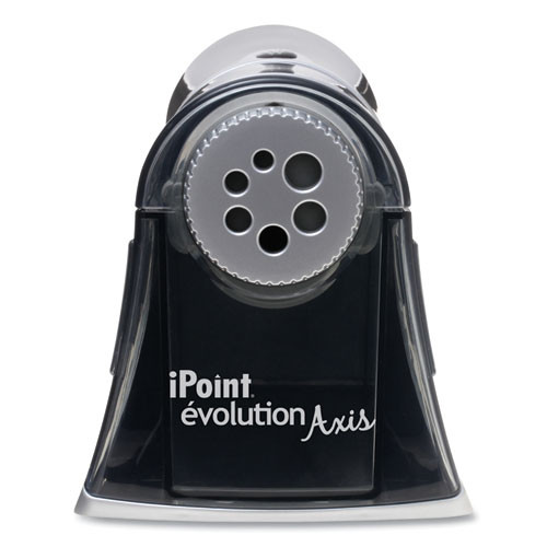 Ipoint Evolution Axis Pencil Sharpener, Ac-powered, 5 X 7.5 X 7.25, Black/silver Ipoint Evolution Axis Pencil Sharpener, Ac-powered, 5 X 7.5 X 7.25, Black/silver