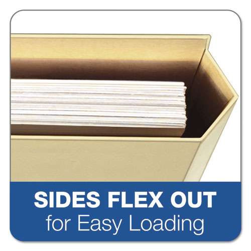File Folder Pocket, 0.75" Expansion, Letter Size, Assorted, 10/pack