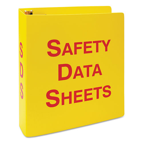 Ghs Sds Binder, 3 Rings, 2.5" Capacity, 11 X 8.5, Yellow/red Ghs Sds Binder, 3 Rings, 2.5" Capacity, 11 X 8.5, Yellow/red