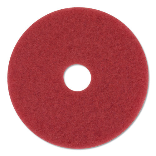 Low-speed Buffer Floor Pads 5100, 20" Diameter, Red, 5/carton