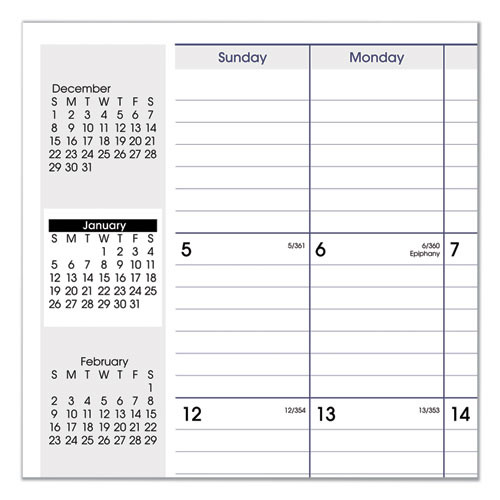 Dayminder Monthly Planner, Ruled Blocks, 12 X 8, Black Cover, 14-month (dec To Jan): 2022 To 2024 Dayminder Monthly Planner, Ruled Blocks, 12 X 8, Black Cover, 14-month (dec To Jan): 2022 To 2024
