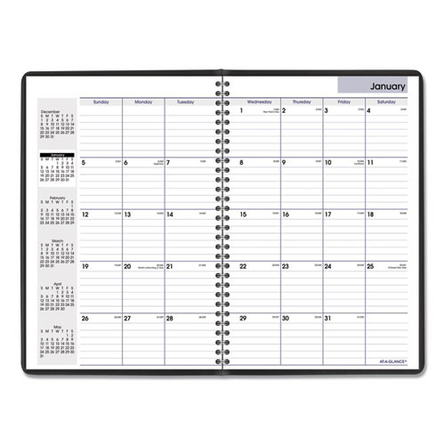 Dayminder Monthly Planner, Ruled Blocks, 12 X 8, Black Cover, 14-month (dec To Jan): 2022 To 2024 Dayminder Monthly Planner, Ruled Blocks, 12 X 8, Black Cover, 14-month (dec To Jan): 2022 To 2024
