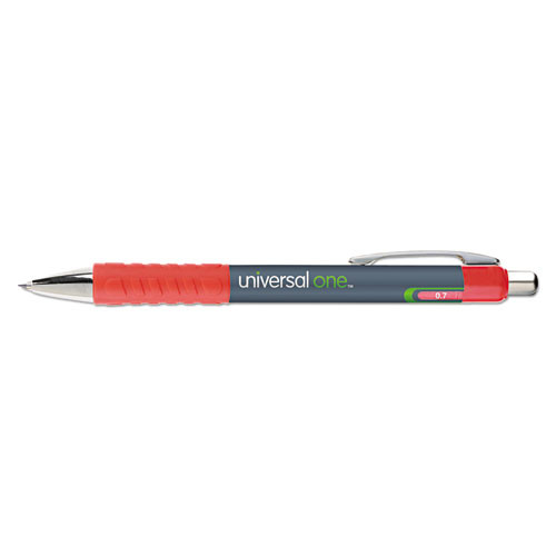 Comfort Grip Gel Pen, Retractable, Medium 0.7 Mm, Black Ink, Silver Barrel, Dozen Comfort Grip Gel Pen, Retractable, Medium 0.7 Mm, Black Ink, Silver Barrel, Dozen