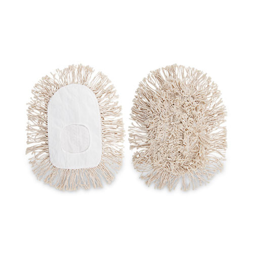 Wedge Dust Mop Head, Cotton, 17 1/2l X 13 1/2w, White Wedge Dust Mop Head, Cotton, 17 1/2l X 13 1/2w, White